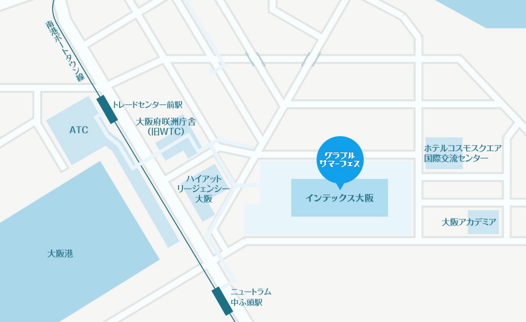 大阪会場の地図