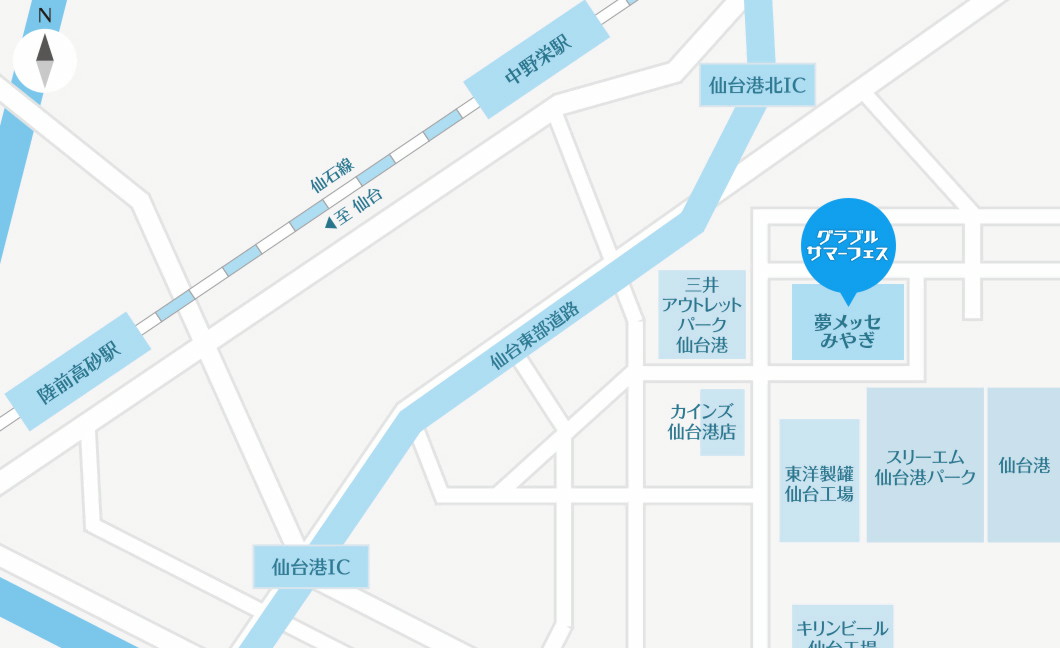 仙台会場の地図
